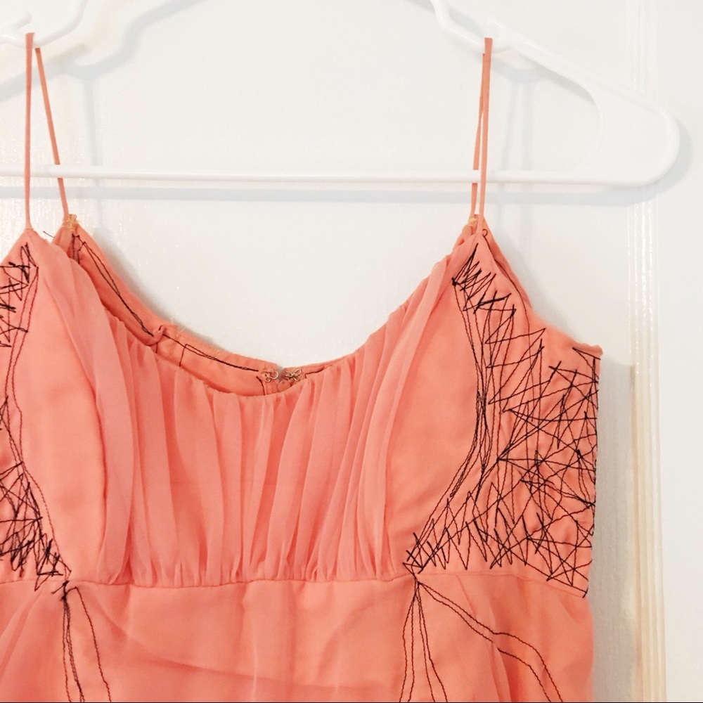 Coral Vintage Top with Handmade Details